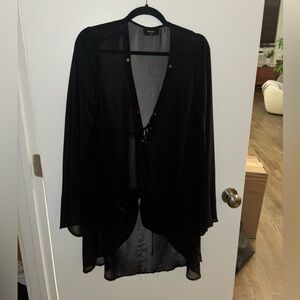 Nasty Gal Black Tunic Cover Up